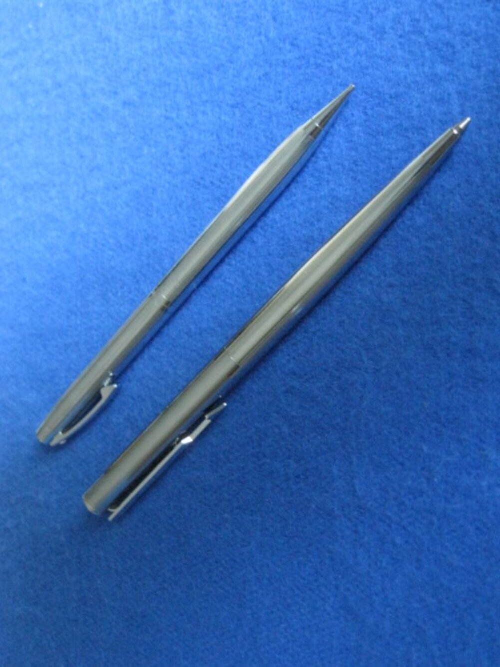PARKER Pen & SHEAFER Pencil Silver Tone Chrome Vintage Need Refills